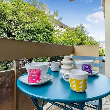 Apartmán Homey Santorin - Proche Centre - Balcon Prive - Wifi Gratuit *